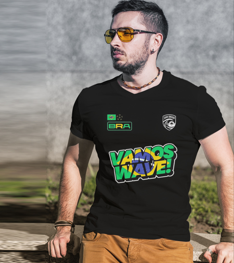 Brazil Vamos Wave San Diego Wave FC 2026 T-Shirt