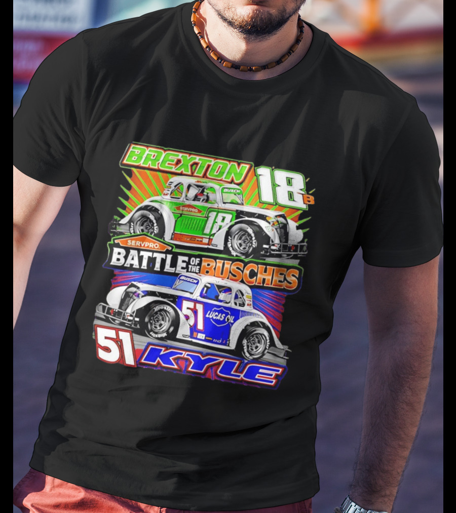 Brexton 18B SERVPRO Battle Of The Busches 51 Kyle Lucas Oil T-Shirt