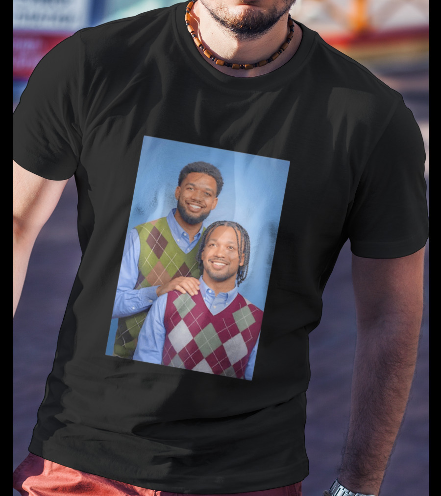 Jalen Brunson Karl Anthony Towns New York Knicks NBA Step Brothers Sweater Photo T-Shirt