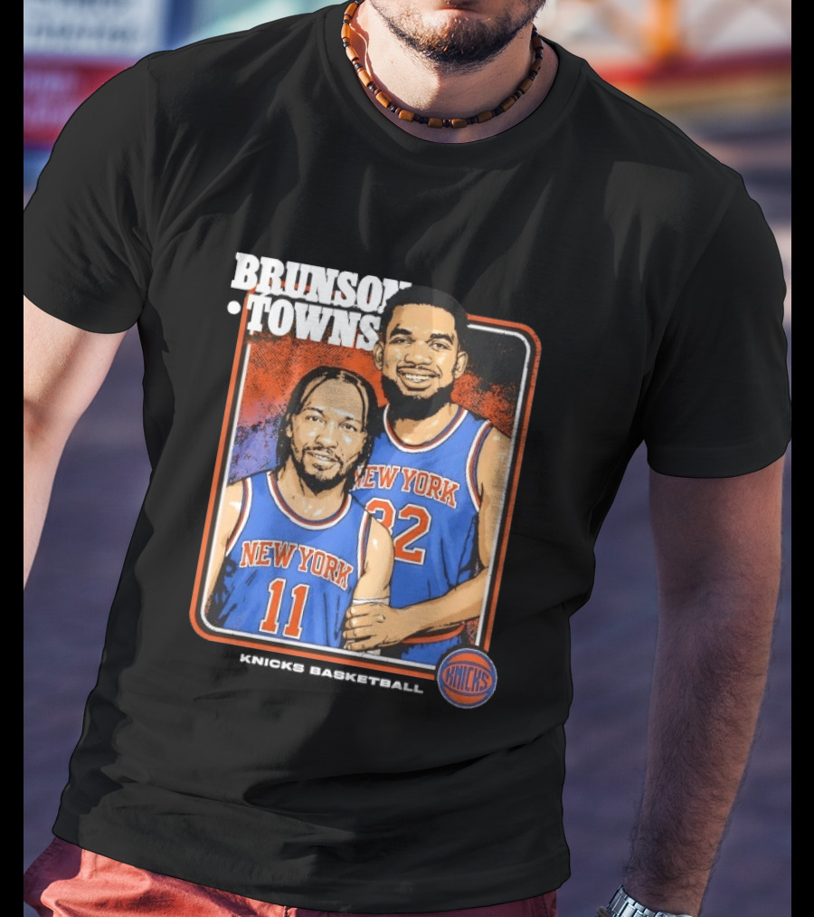 New York Knicks Brunson Towns Stepbrothers 32 11 T-Shirt