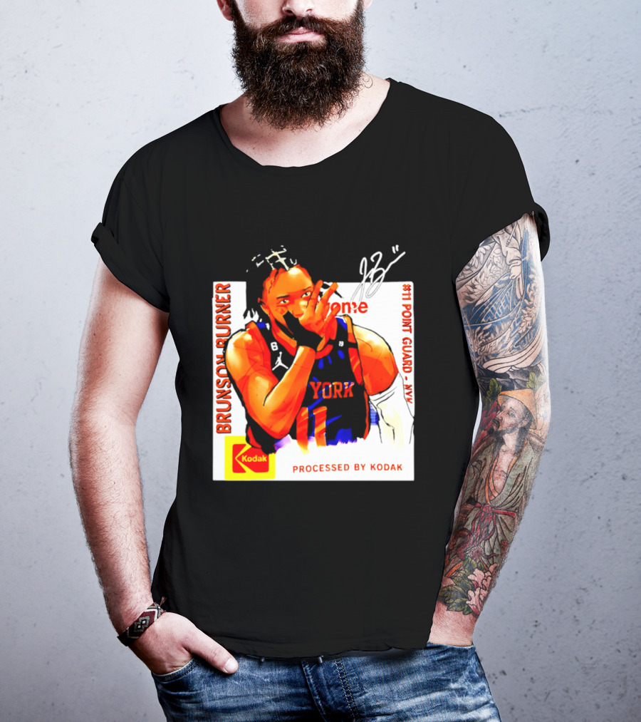 Jalen Brunson Burner New York Kodak #11 Point Guard NYY T-Shirt