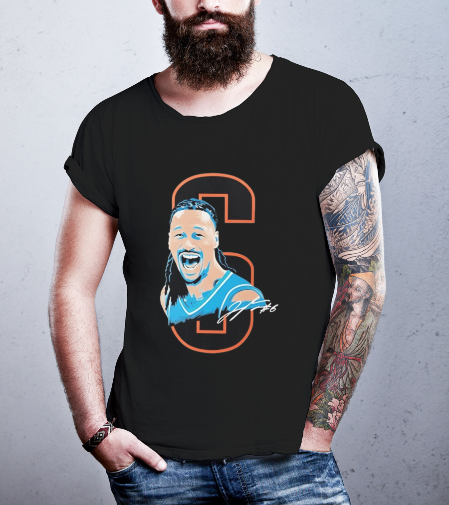 Jaylin Williams Number 6 Oklahoma City Thunder Basketball Signature T-Shirt