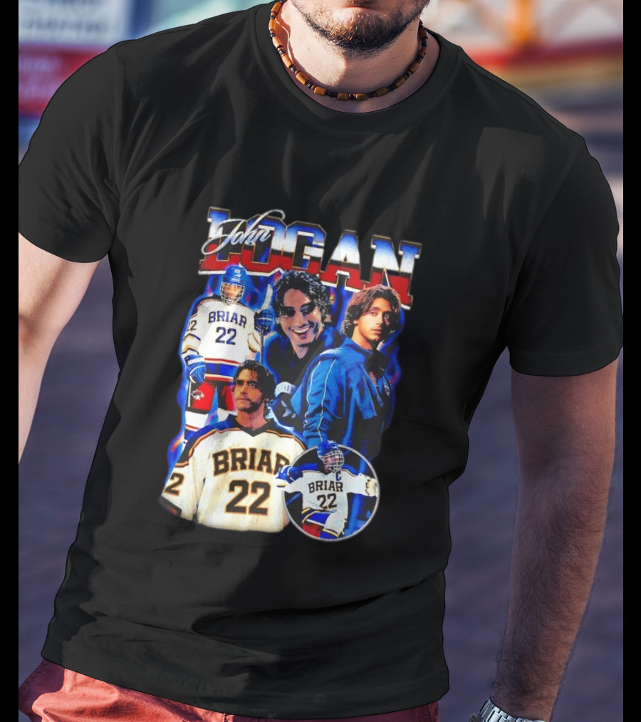 John Logan Briar 22 Hockey Collage T-Shirt
