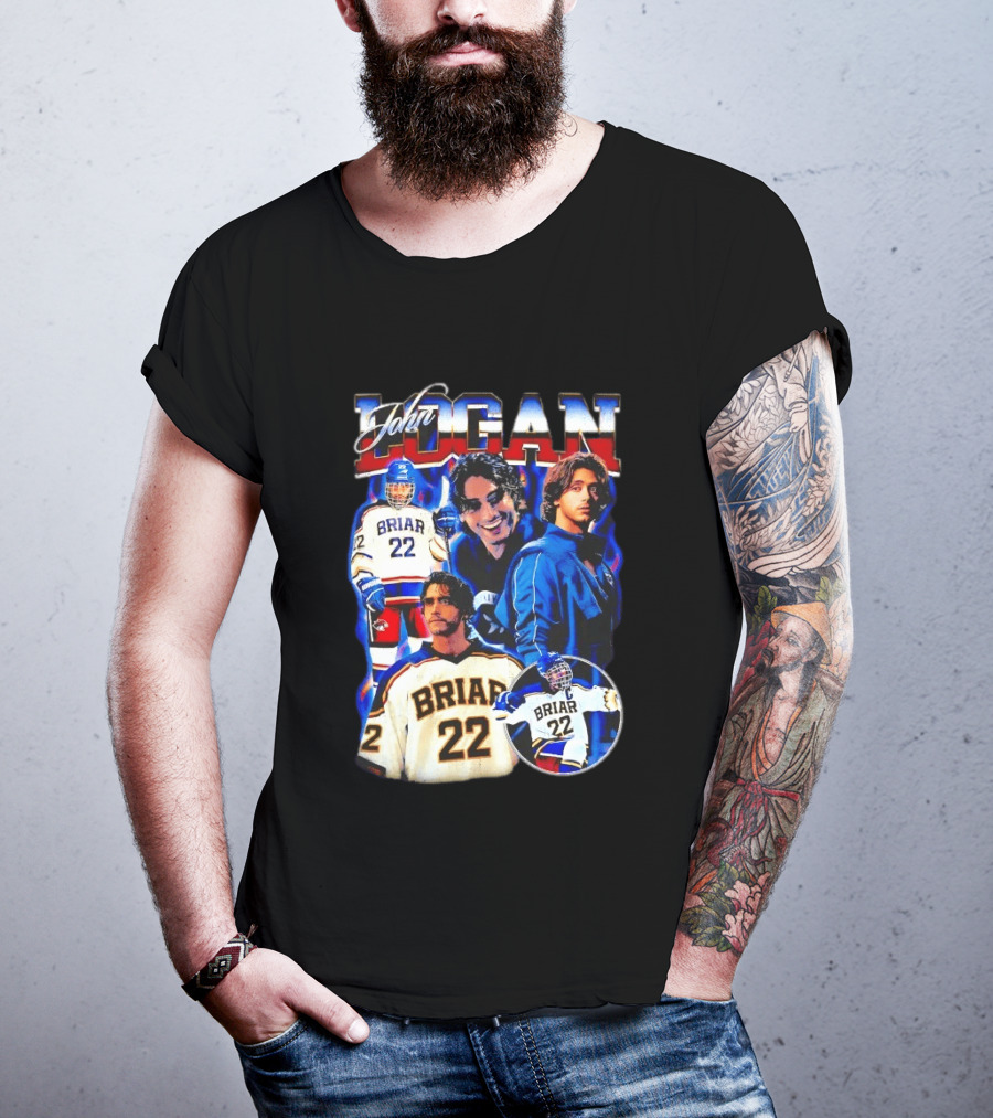 John Logan Briar 22 Hockey Collage T-Shirt