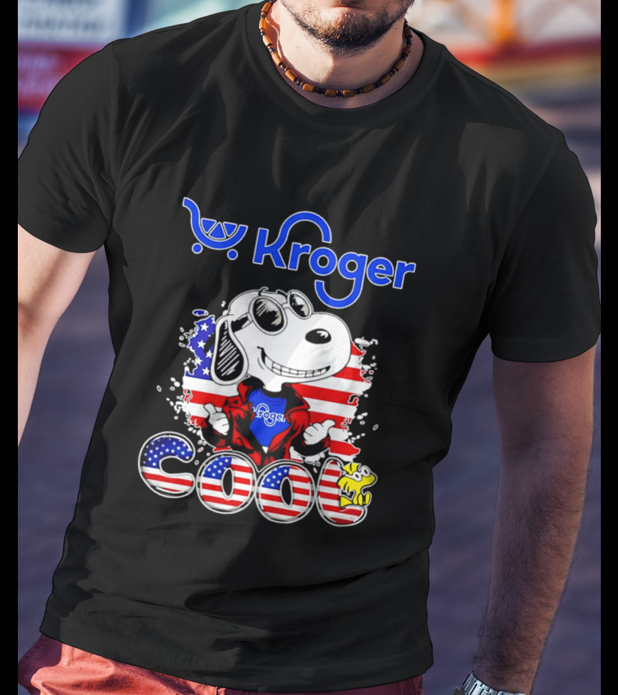 Kroger Snoopy USA Cool 250th Celebration T-Shirt