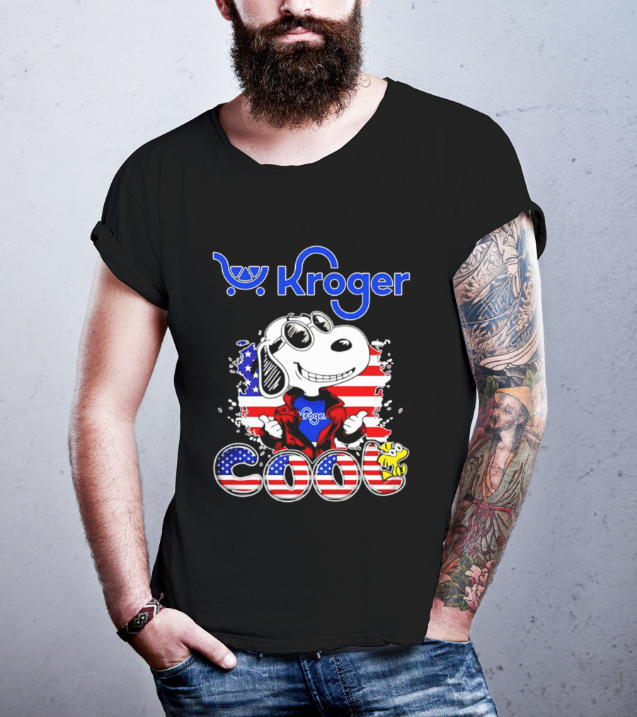 Kroger Snoopy USA Cool 250th Celebration T-Shirt