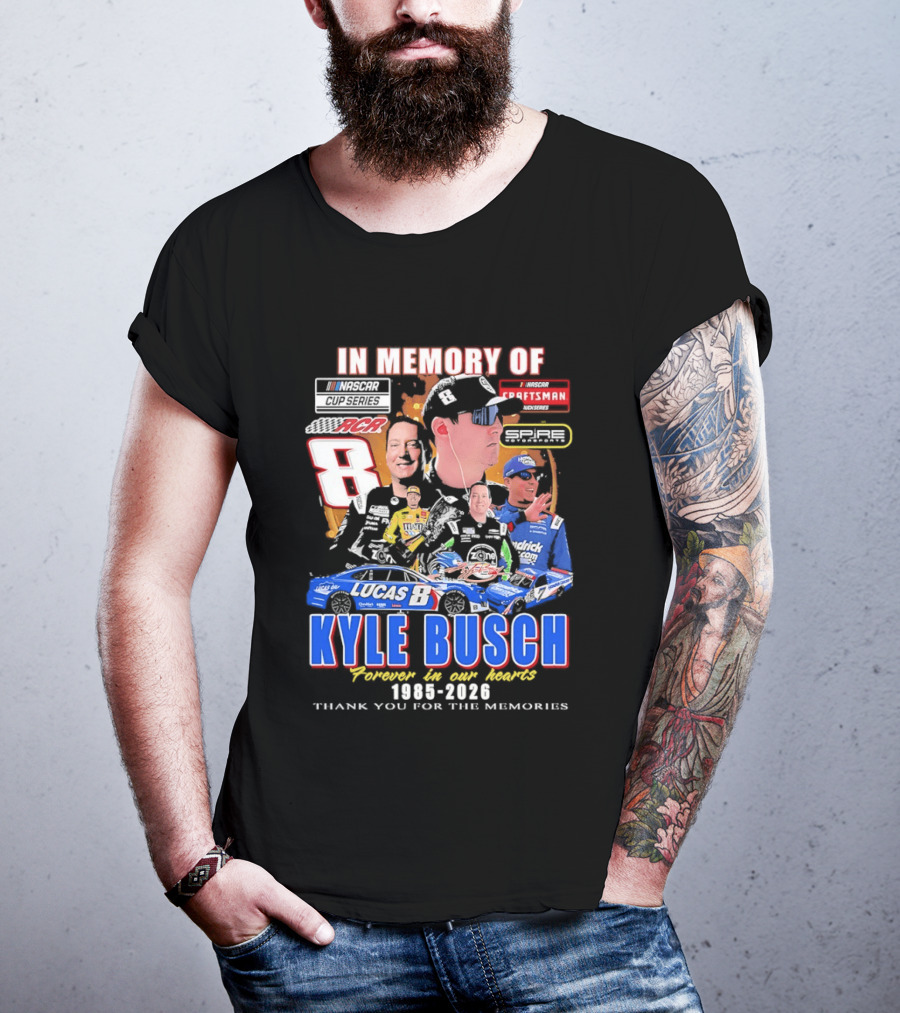 Kyle Busch Craftsman NASCAR Cup Truck Series RCR 8 In Memory 1985 2026 T-Shirt