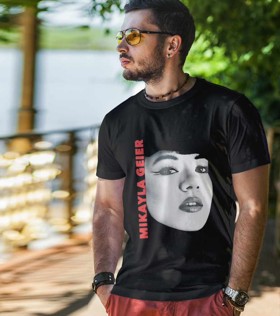 Mikayla Geier UK Tour Bold Monochrome T-Shirt