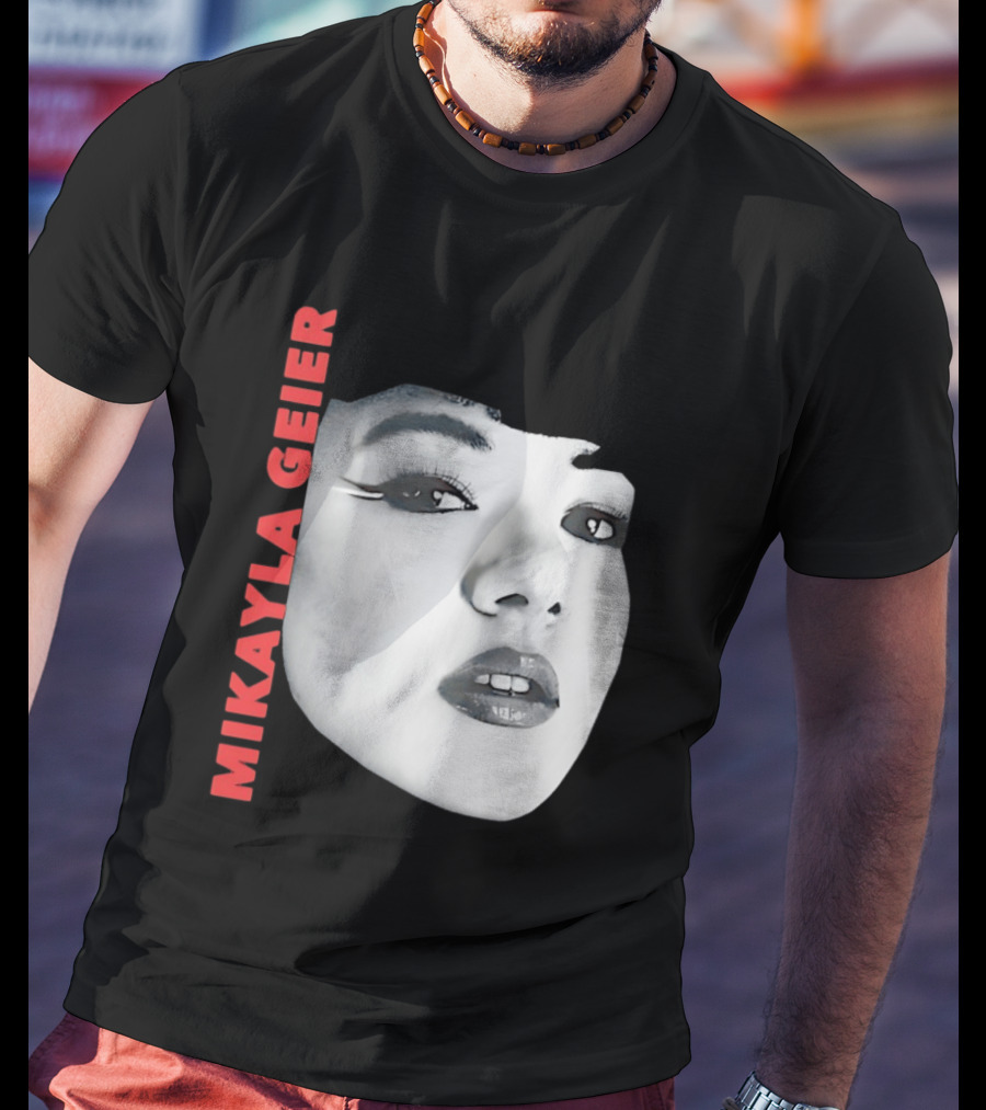 Mikayla Geier UK Tour Bold Monochrome T-Shirt