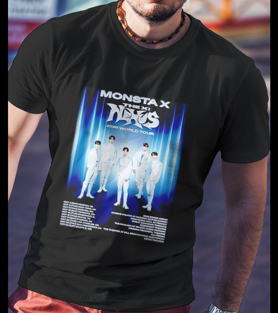 Monsta X The X Nexus 2026 World Tour Dates And Venues T-Shirt