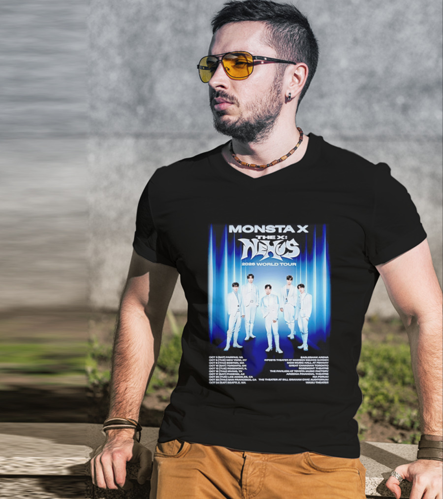 Monsta X The X Nexus 2026 World Tour Dates And Venues T-Shirt