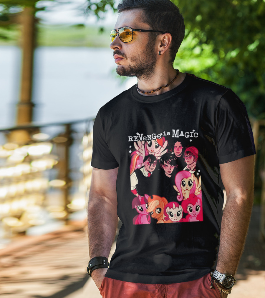 My Chemical Romance My Little Pony Revenge Is Magic Crossover Mashup T-Shirt