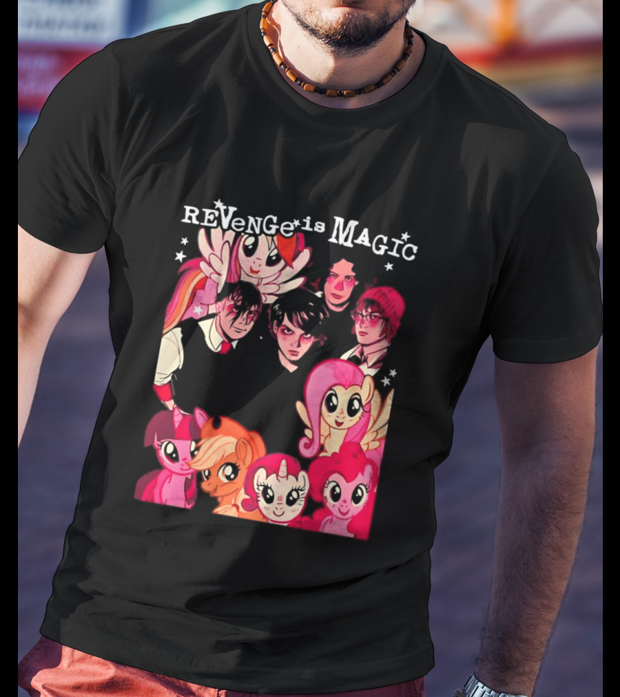 My Chemical Romance My Little Pony Revenge Is Magic Crossover Mashup T-Shirt