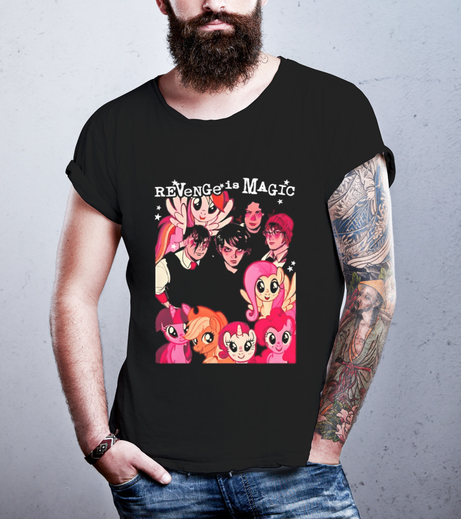 My Chemical Romance My Little Pony Revenge Is Magic Crossover Mashup T-Shirt