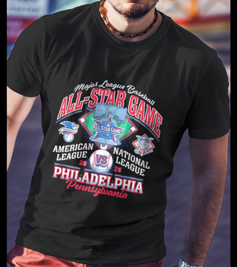 Major League Baseball All Star Game 2026 American National League Philadelphia Pennsylvania T-Shirt