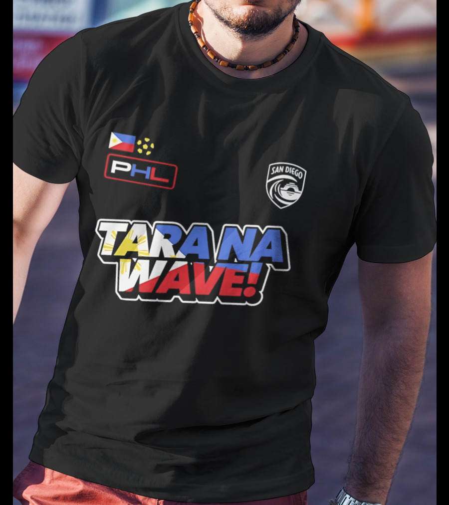 Philippines PHL San Diego Wave FC 2026 Tara Na Wave T-Shirt