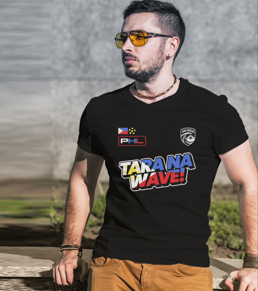 Philippines PHL San Diego Wave FC 2026 Tara Na Wave T-Shirt