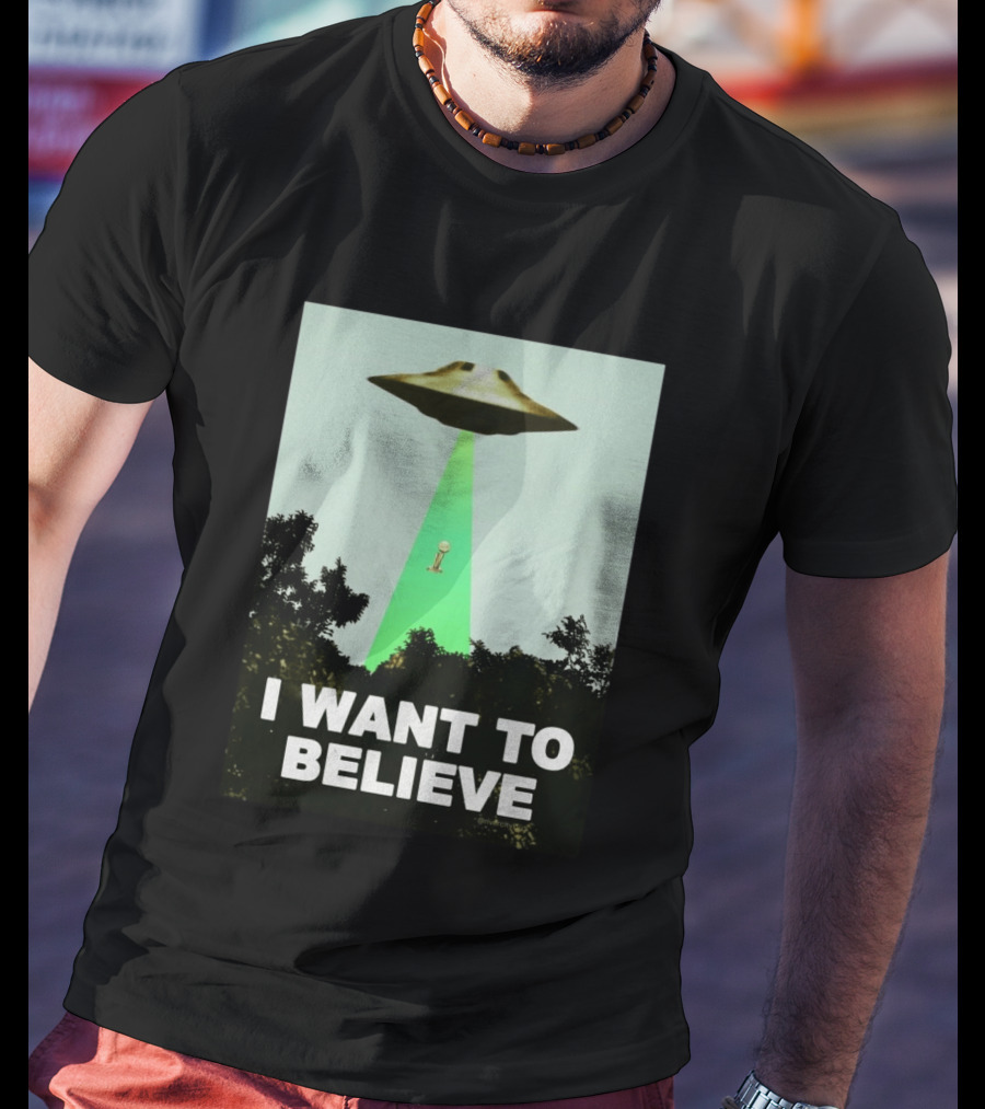 Premiun Spurs I Want To Believe UFO Trophy T-Shirt