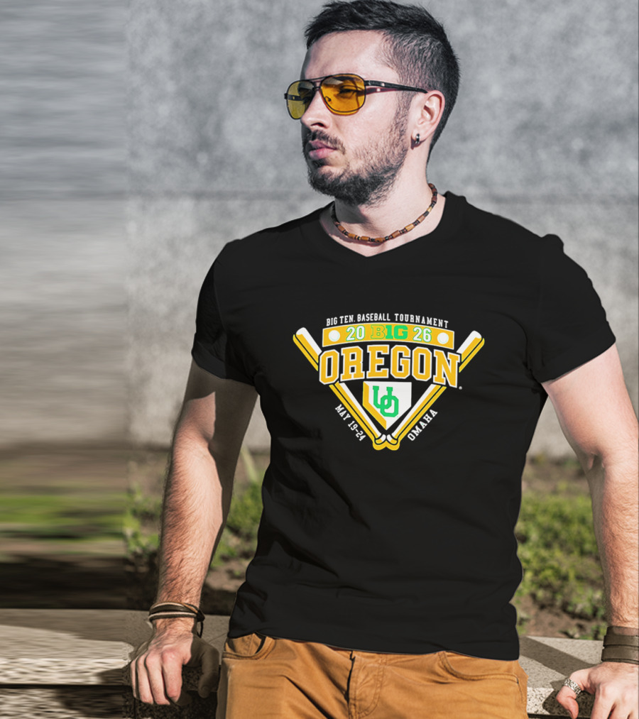 Oregon Ducks 2026 Big Ten Baseball Tournament May 19 21 Omaha T-Shirt