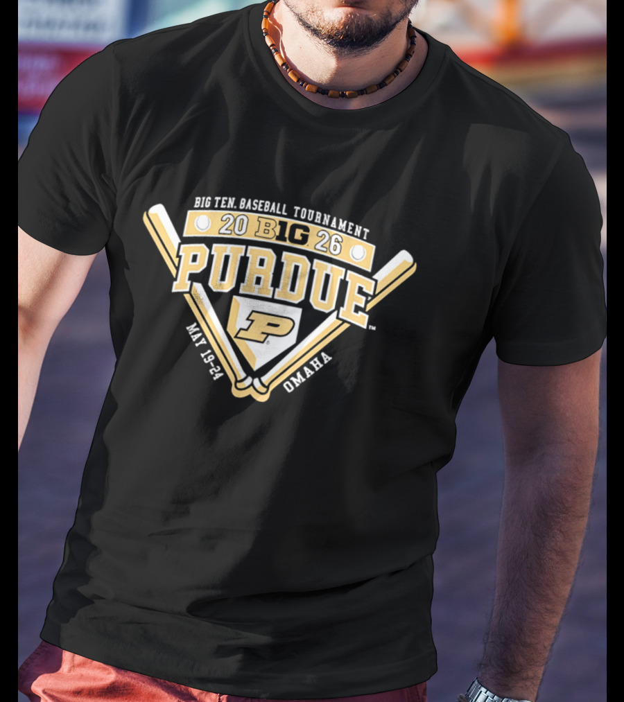 2026 Purdue Boilermakers Big Ten Baseball Tournament Omaha May 18 24 T-Shirt