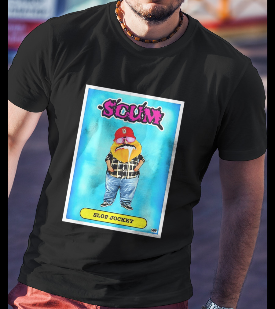 SCUM Slop Jockey Trading Card Gritty T-Shirt