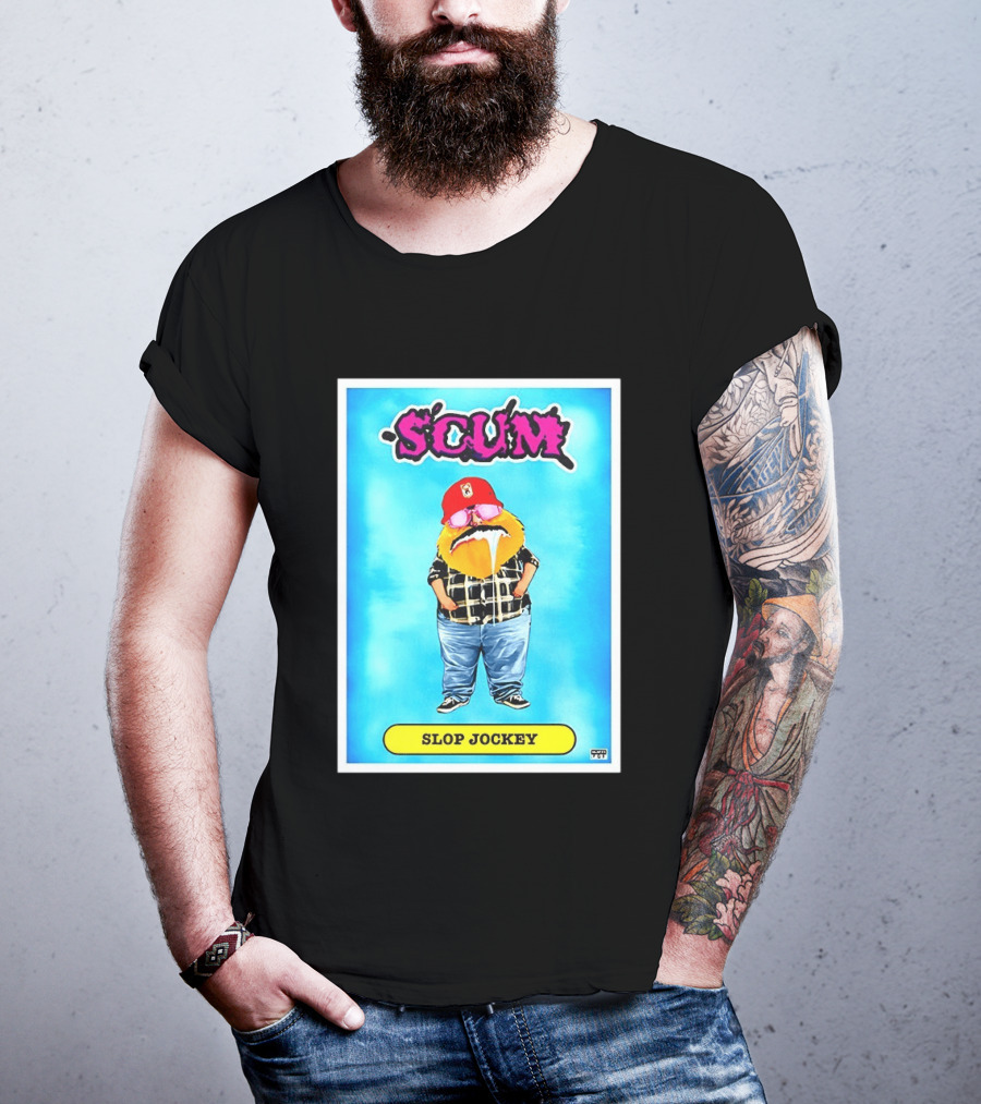 SCUM Slop Jockey Trading Card Gritty T-Shirt