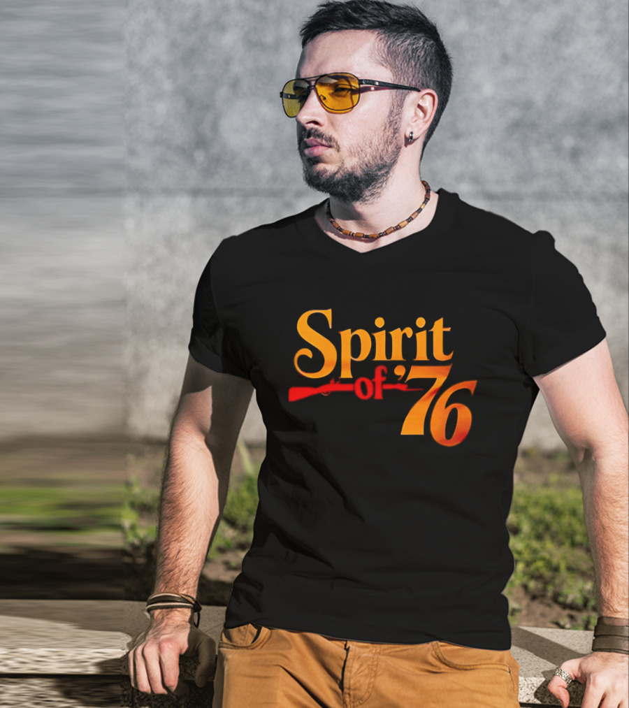 Spirit Of 76 American Revolution Independence Day USA T-Shirt