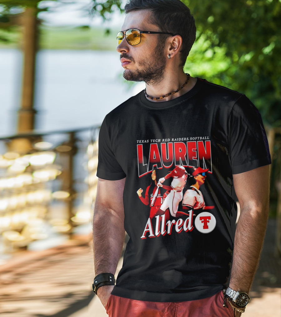 Texas Tech Red Raiders Softball Lauren Allred Team T-Shirt