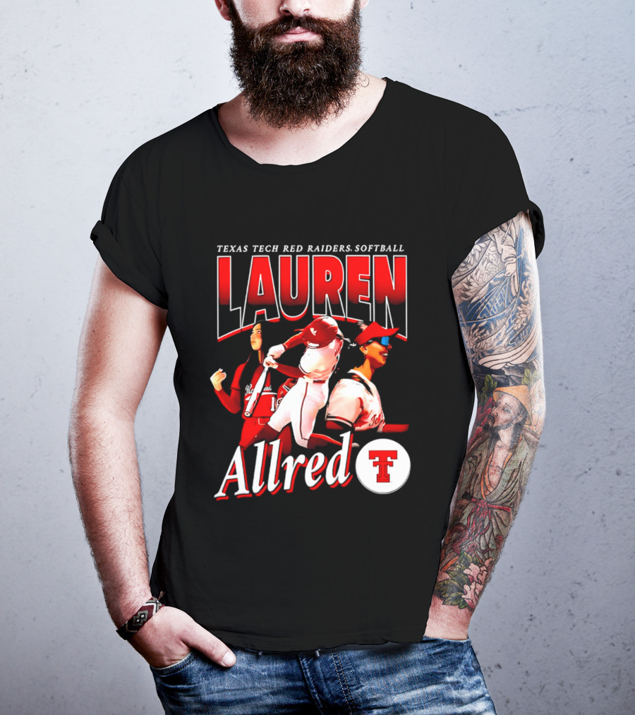 Texas Tech Red Raiders Softball Lauren Allred Team T-Shirt
