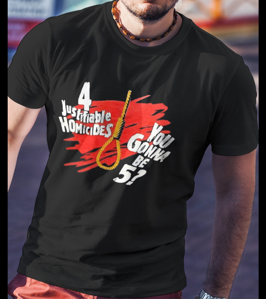The Undertaker 4 Justifiable Homicides You Gonna Be 5 Noose Red T-Shirt