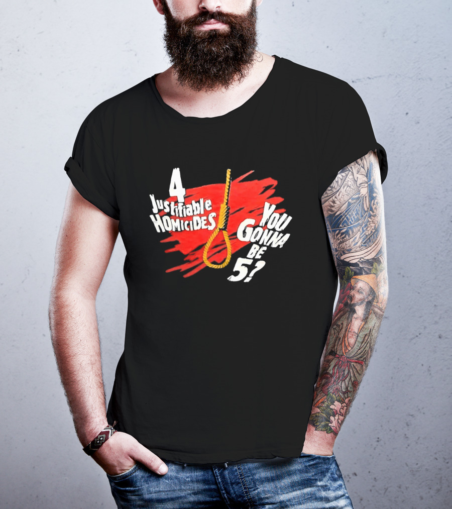The Undertaker 4 Justifiable Homicides You Gonna Be 5 Noose Red T-Shirt
