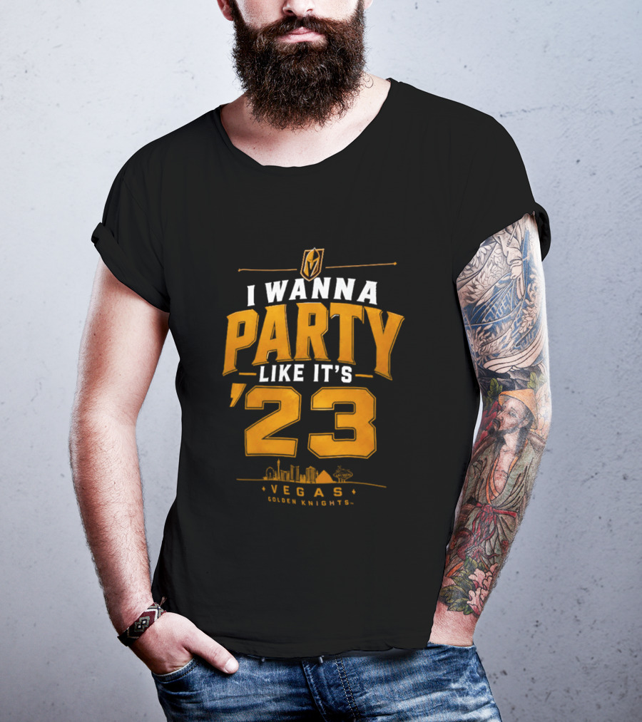 Vegas Golden Knights I Wanna Party Like It's 23 Celebration T-Shirt