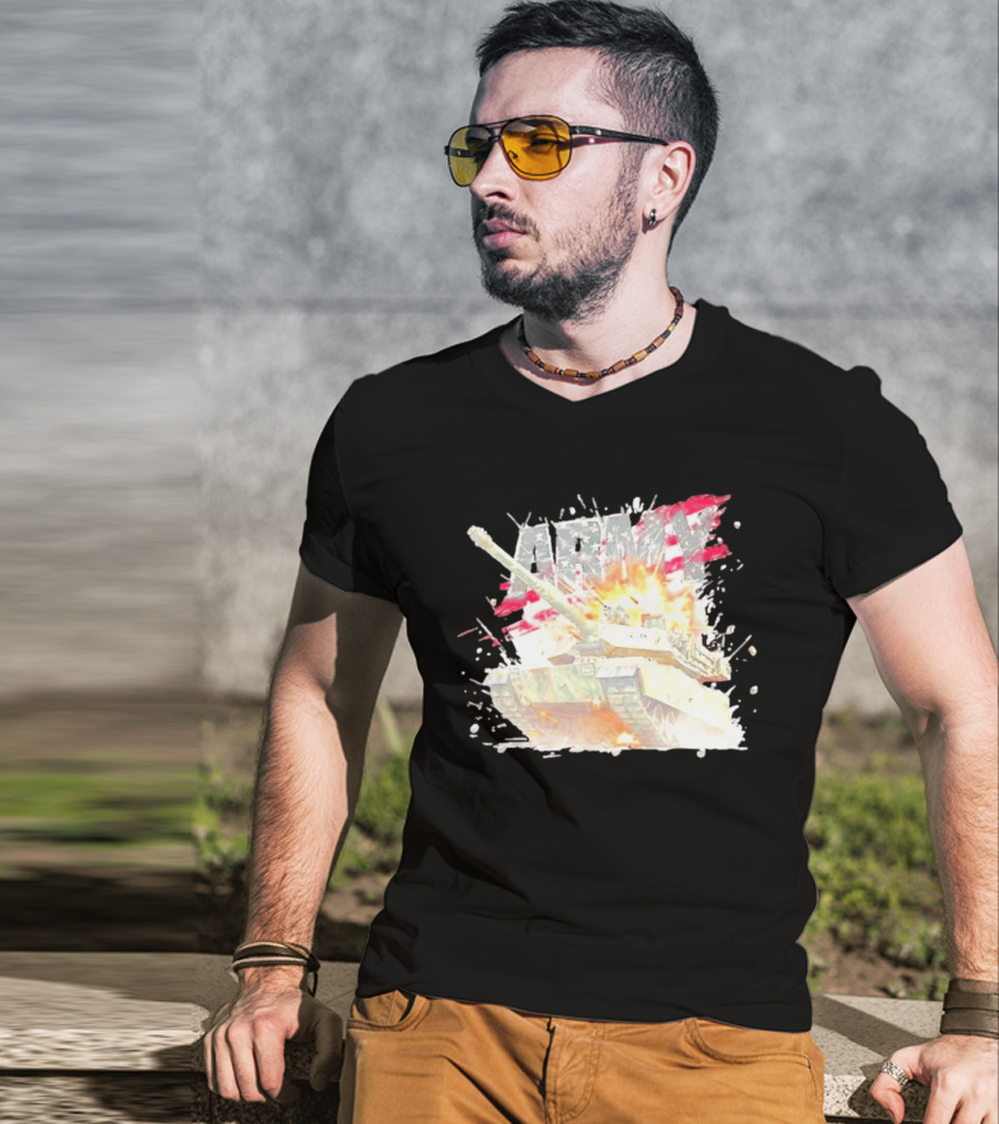 America Army M1 Abrams Tank Explosion T-Shirt