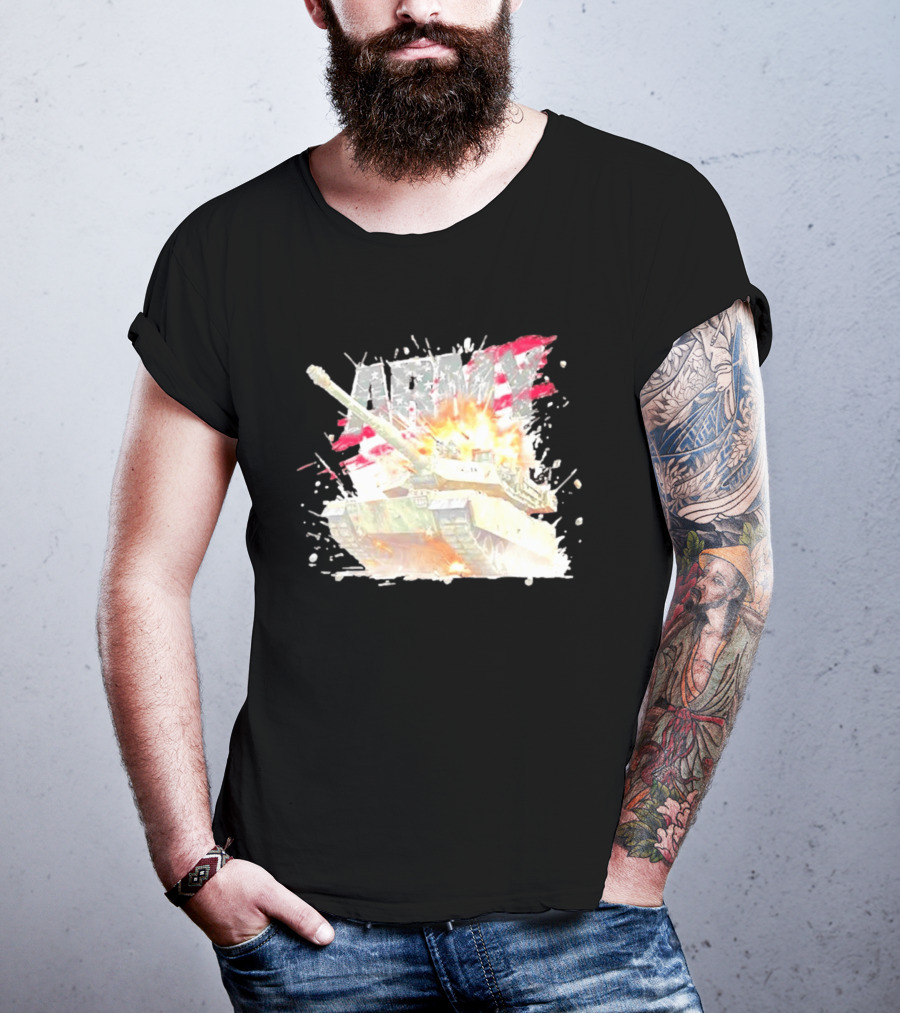 America Army M1 Abrams Tank Explosion T-Shirt