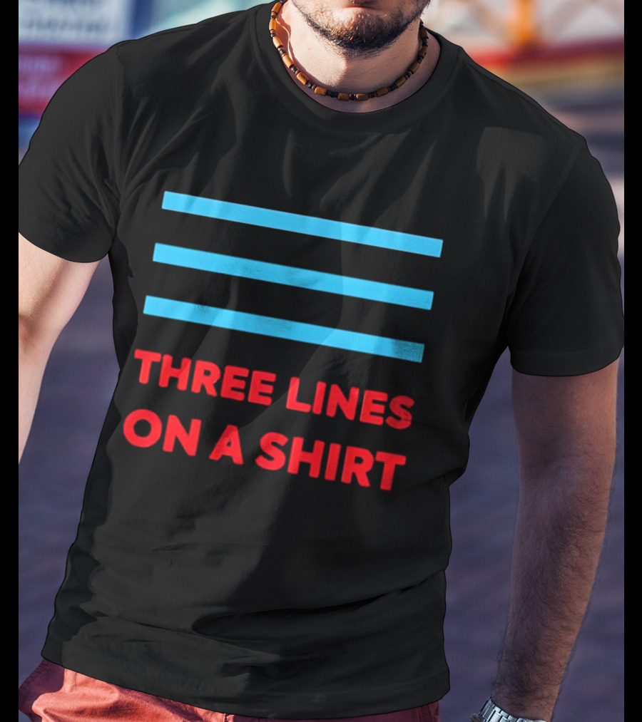 Three Lines On A England Europe T-Shirt