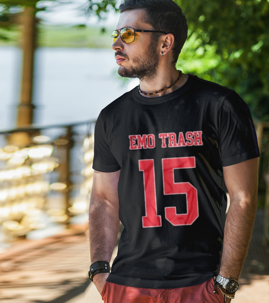 EMO TRASH 15 Retro Sports T-Shirt