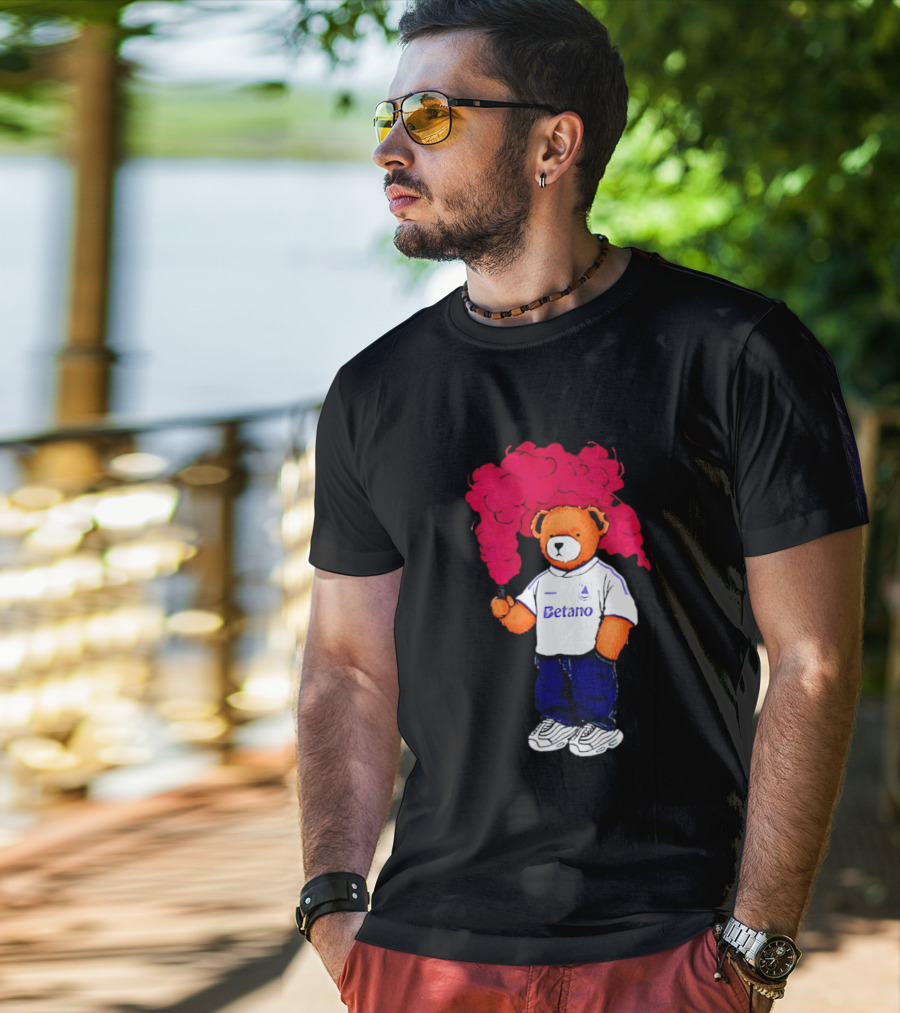 Betano FC Pickles Bears Character Holding Red Smoke T-Shirt