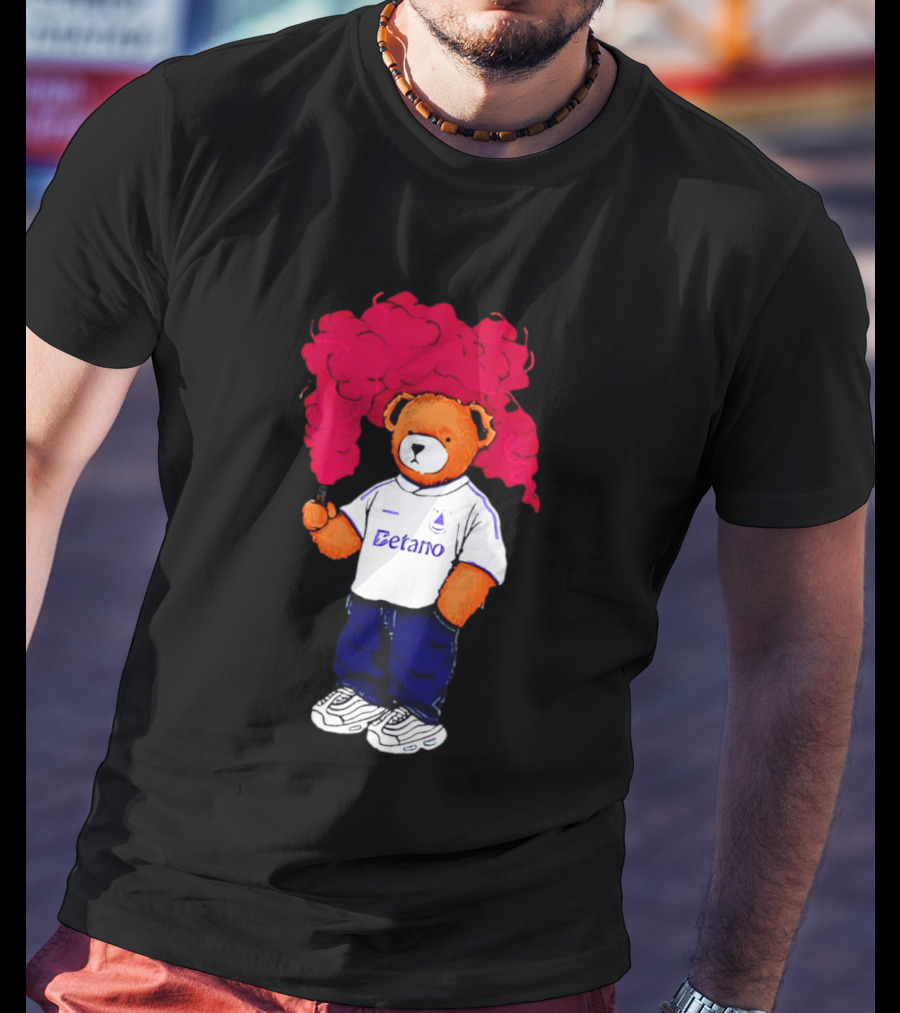 Betano FC Pickles Bears Character Holding Red Smoke T-Shirt
