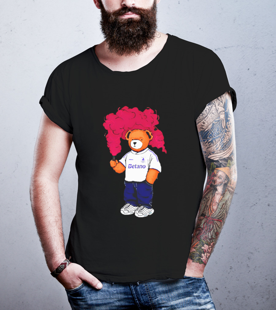 Betano FC Pickles Bears Character Holding Red Smoke T-Shirt