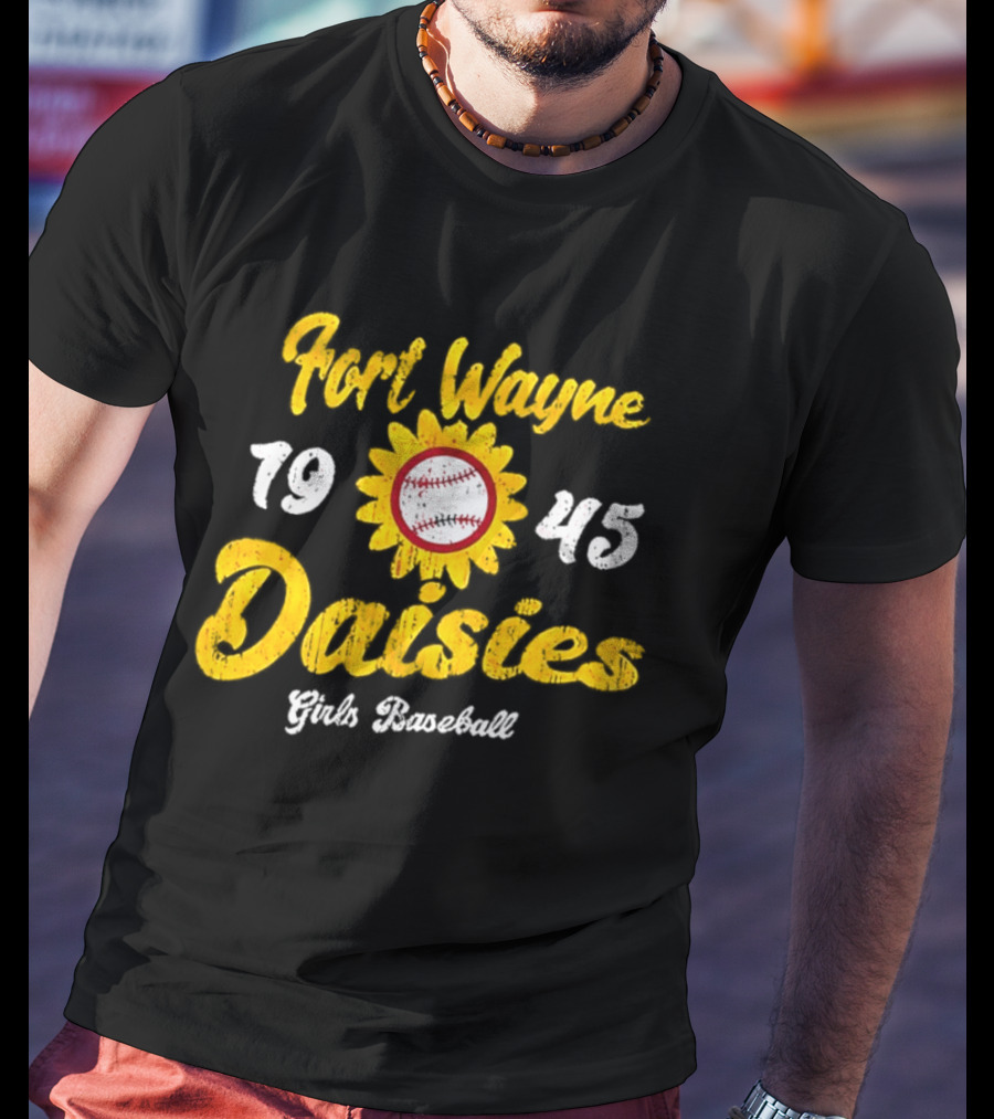 Fort Wayne Daisies 1945 Girls Baseball All American Girls Professional Baseball League T-Shirt