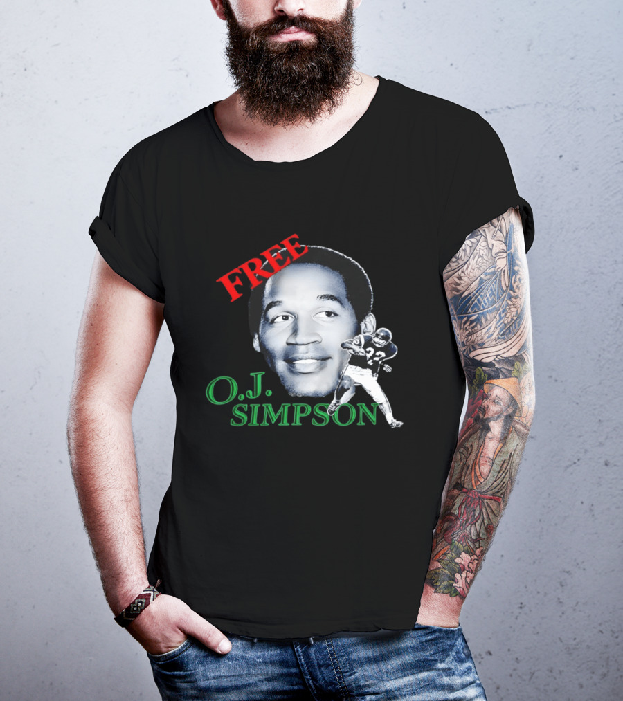Free OJ Simpson 22 Football NFL Buffalo Team T-Shirt