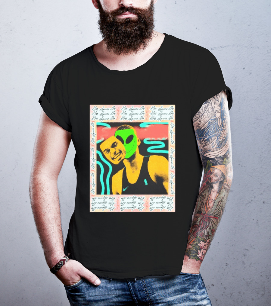 Go Spurs Go Alien Victor Wemby Mask San Antonio Spurs T-Shirt