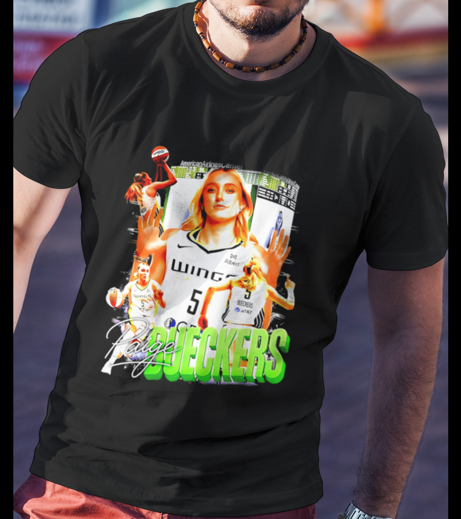 Paige Bueckers Dallas Wings Number 5 Basketball Star T-Shirt