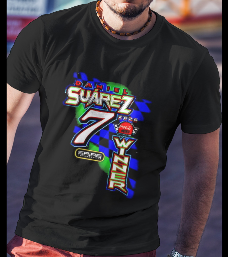 Daniel Suarez NASCAR Coca Cola Number 7 Winner 2026 T-Shirt