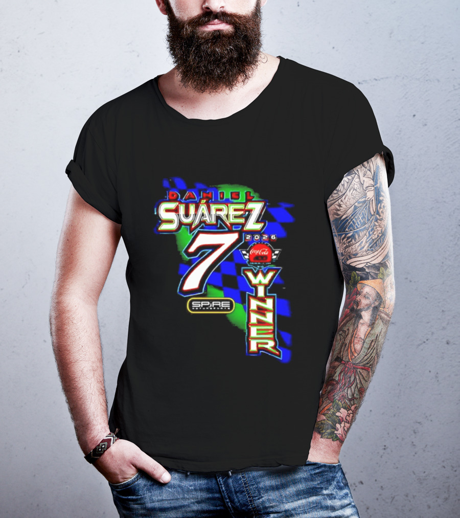 Daniel Suarez NASCAR Coca Cola Number 7 Winner 2026 T-Shirt