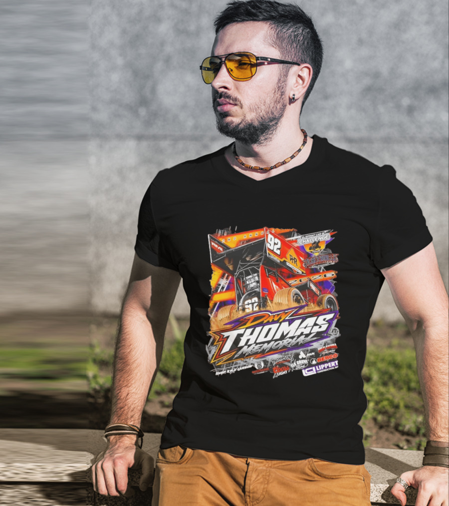 2nd Annual Davy Thomas Memorial 92 Sprint Car Placerville Speedway Challenge Tour 2020 T-Shirt