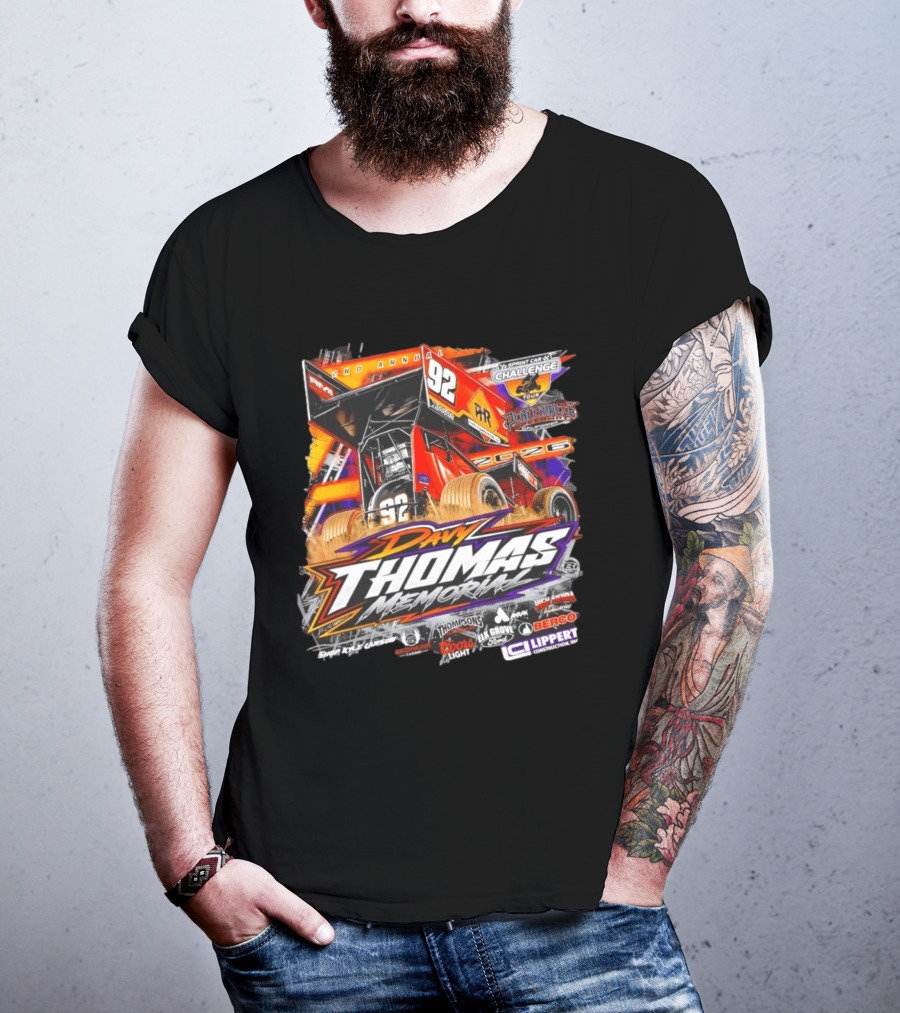 2nd Annual Davy Thomas Memorial 92 Sprint Car Placerville Speedway Challenge Tour 2020 T-Shirt