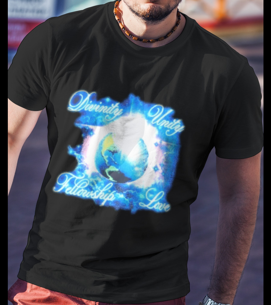 Divinity Unity Fellowship Love Earth Glow T-Shirt