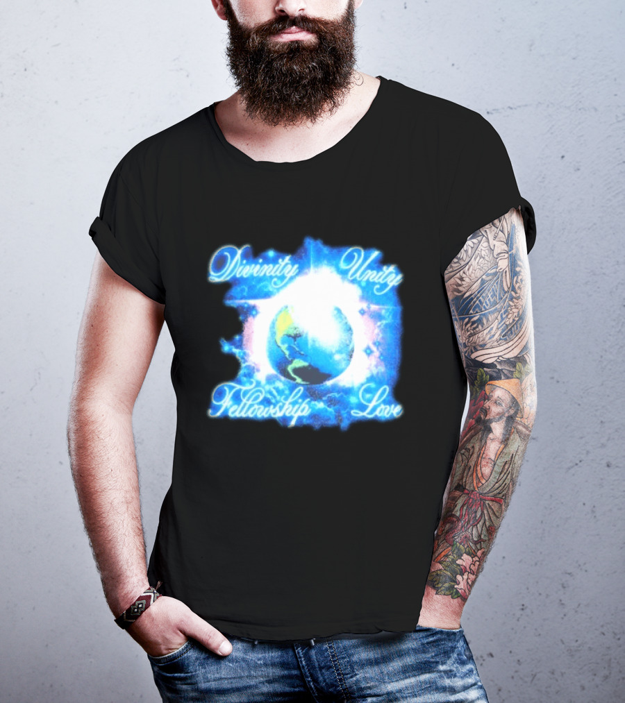 Divinity Unity Fellowship Love Earth Glow T-Shirt