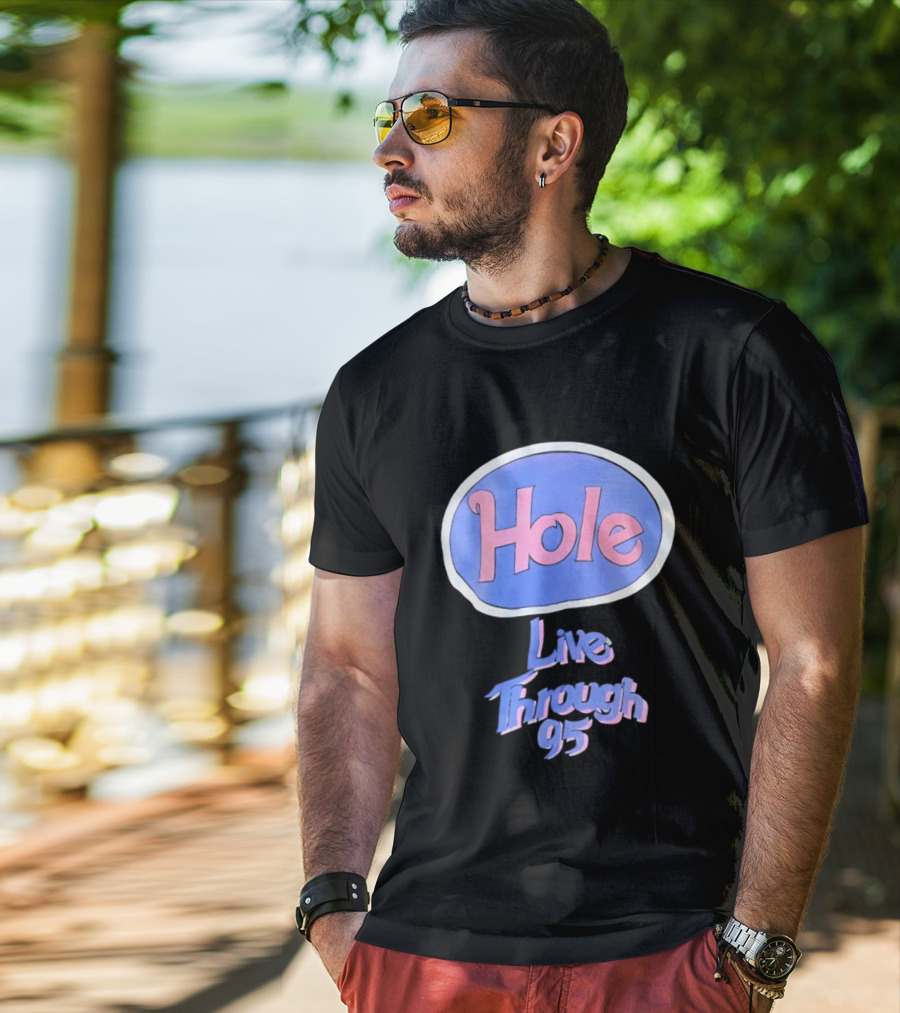 Hole Live Through 95 Tour Concert 90s Grunge Fashion T-Shirt